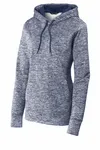Sport-Tek Damen PosiCharge Electric Heather Fleece Kapuzenpullover. LST225 True Navy Elektrisch
