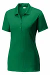 Polo PosiCharge Competitor Sport-Tek pour femmes. LST550 Vert Kelly