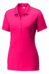 Polo PosiCharge Competitor Sport-Tek pour femmes. LST550 Framboise rose