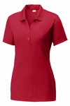 Polo PosiCharge Competitor Sport-Tek pour femmes. LST550 Rouge foncé