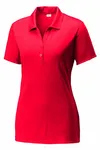 Polo PosiCharge Competitor Sport-Tek pour femmes. LST550 Vrai rouge