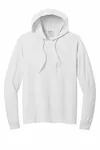 Port & Company Beach Wash Garment-Dyed Pullover Hooded Tee PC099H WHITE