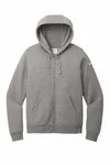 Nike Women's Club Fleece Sleeve Swoosh Full-Zip Hoodie NKFD9890 Charcoal Heather