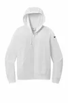 Nike Women's Club Fleece Sleeve Swoosh Full-Zip Hoodie NKFD9890 WHITE