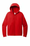 Nike Women's Club Fleece Sleeve Swoosh Full-Zip Hoodie NKFD9890 University Red