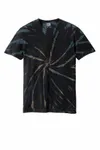 Port &amp; Company - Maglietta Tie-Dye. PC147 Spirale galattica nera