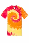 Port &amp; Company - Maglietta Tie-Dye. PC147 Arcobaleno di fuoco