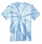 Port &amp; Company - Maglietta Tie-Dye. PC147 Azzurro