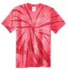 Port &amp; Company - Maglietta Tie-Dye. PC147 ROSSO