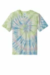 Port &amp; Company - Maglietta Tie-Dye. PC147 Spirale acquerellata