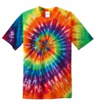 Port &amp; Company - Maglietta Tie-Dye. PC147 ARCOBALENO