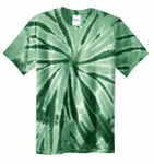 Port &amp; Company - Maglietta Tie-Dye. PC147 Verde foresta