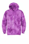 Port &amp; Company Felpa con cappuccio Crystal Tie-Dye PC144 VIOLA