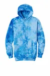 Port &amp; Company Felpa con cappuccio Crystal Tie-Dye PC144 Blu cielo