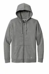 New Era Comeback Fleece Full-Zip Hoodie NEA551 Dark Heather Grey