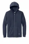 New Era Comeback Fleece Full-Zip Hoodie NEA551 TRUE NAVY