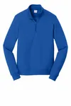 Port & Company Fan Favorite Fleece 1/4-Zip Pullover Sweatshirt. PC850Q TRUE ROYAL