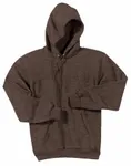 Port &amp; Company - Sweat à capuche en polaire Core. PC78H Bruyère brun chocolat foncé