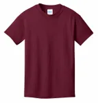 Port &amp; Company - T-shirt giovanile in cotone Core. PC54Y Cardinale