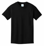 Port &amp; Company - T-shirt giovanile in cotone Core. PC54Y Nero Jet