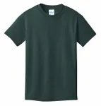Port &amp; Company - T-shirt giovanile in cotone Core. PC54Y Verde scuro