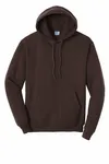 Port &amp; Company - Sweat à capuche en polaire Core. PC78H Chocolat brun foncé