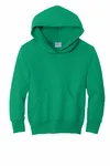 Port &amp; Company - Felpa con cappuccio Core Fleece Pullover Youth. PC90YH Verde Kelly