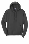 Port &amp; Company - Sweat à capuche en polaire Core. PC78H Gris foncé chiné