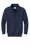 Port & Company Youth Core Fleece 1/4-Zip Pullover Sweatshirt PC78YQ Navy