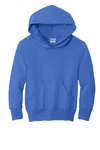 Port &amp; Company - Felpa con cappuccio Core Fleece Pullover Youth. PC90YH ROYAL