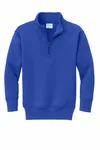Port & Company Youth Core Fleece 1/4-Zip Pullover Sweatshirt PC78YQ TRUE ROYAL