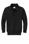 Port & Company Youth Core Fleece 1/4-Zip Pullover Sweatshirt PC78YQ Jet Black