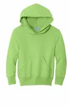 Port &amp; Company - Felpa con cappuccio Core Fleece Pullover Youth. PC90YH Calce
