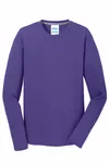 Port & Company Long Sleeve Performance Blend Tee. PC381LS PURPLE