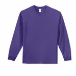Port & Company - Tall Long Sleeve Essential Tee. PC61LST PURPLE