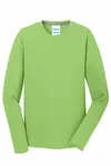 Port & Company Long Sleeve Performance Blend Tee. PC381LS Lime