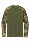 Russell Outdoors Realtree Colorblock Performance Long Sleeve Tee RU151LS Olive Drab Green/ Realtree Edge