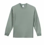 Port & Company - Tall Long Sleeve Essential Tee. PC61LST Stonewashed Green