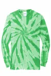 Port &amp; Company Tie-Dye Long Sleeve Tee. PC147LS Kelly