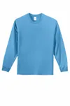 Port & Company - Tall Long Sleeve Essential Tee. PC61LST Aquatic Blue