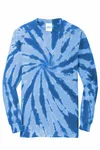 Port &amp; Company Tie-Dye Long Sleeve Tee. PC147LS ROYAL