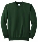 Port & Company Tall Essential Fleece Crewneck Sweatshirt. PC90T Dark Green