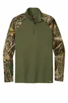 Russell Outdoors Realtree Colorblock Leistung 1/4-Zip RU152 Olivgrün/ Realtree Edge