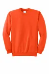 Port & Company Tall Essential Fleece Crewneck Sweatshirt. PC90T SAFETY ORANGE