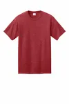 Port & Company CVC Tee PC340 Team Cardinal Heather
