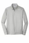 Port &amp; Company Performance Fleece 1/4-Zip Pullover Sweatshirt. PC590Q ARGENTO