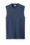 Port & Company Core Cotton Sleeveless Tee. PC54SL Navy