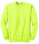 Port & Company Tall Essential Fleece Crewneck Sweatshirt. PC90T SAFETY GREEN
