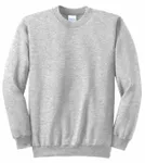 Port & Company Tall Essential Fleece Crewneck Sweatshirt. PC90T Ash