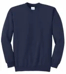Port & Company Tall Essential Fleece Crewneck Sweatshirt. PC90T Navy